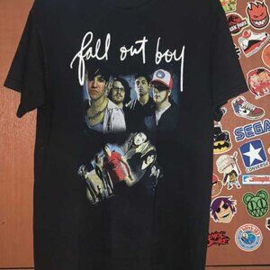 Fall Out Boy Band Photo Graphic T-Shirt Emo Pop Punk Merch Tee